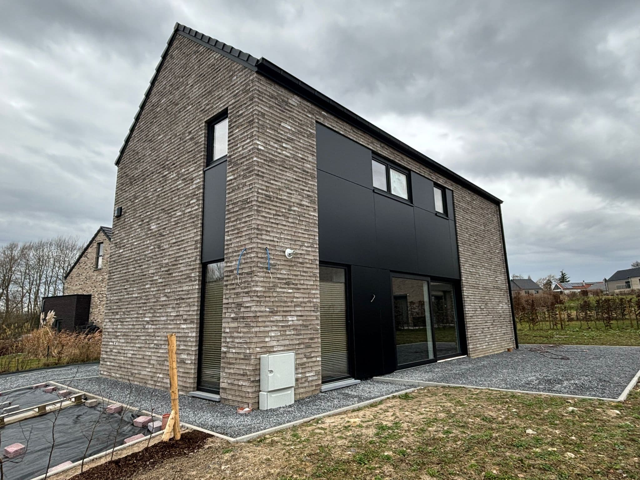 Façade habillée d’un bardage en bois
